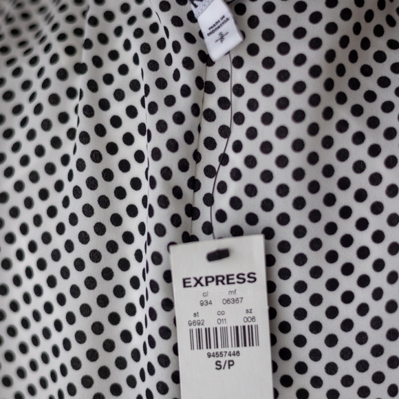 EXPRESS V-NECK LONG SLEEVE SHORT DRESS SP NWT - Picture 7 of 7